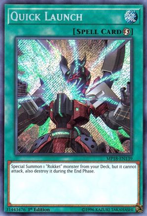 Quick Launch (MP18-EN139) - 2018 Mega-Tins Mega Pack 1st Edition - Premium Yugioh Single from Konami - Just $1! Shop now at Game Crave Tournament Store