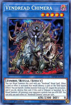Vendread Chimera (MP18-EN158) - 2018 Mega-Tins Mega Pack 1st Edition - Premium Yugioh Single from Konami - Just $0.38! Shop now at Game Crave Tournament Store