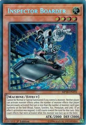 Inspector Boarder (MP18-EN193) - 2018 Mega-Tins Mega Pack 1st Edition - Premium Yugioh Single from Konami - Just $0.33! Shop now at Game Crave Tournament Store