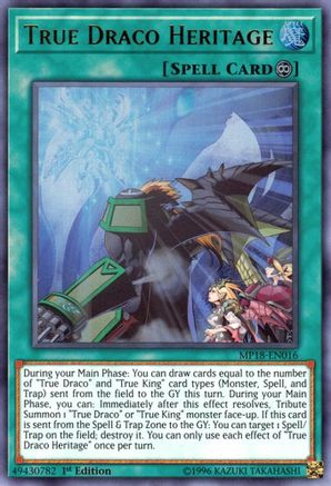 True Draco Heritage (MP18-EN016) - 2018 Mega-Tins Mega Pack 1st Edition - Premium Yugioh Single from Konami - Just $0.54! Shop now at Game Crave Tournament Store