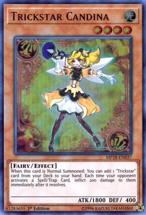 Trickstar Candina (MP18-EN037) - 2018 Mega-Tins Mega Pack 1st Edition - Premium Yugioh Single from Konami - Just $1.90! Shop now at Game Crave Tournament Store
