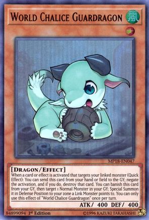 World Chalice Guardragon (MP18-EN047) - 2018 Mega-Tins Mega Pack 1st Edition - Premium Yugioh Single from Konami - Just $0.25! Shop now at Game Crave Tournament Store