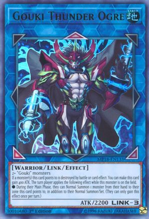 Gouki Thunder Ogre (MP18-EN133) - 2018 Mega-Tins Mega Pack 1st Edition - Premium Yugioh Single from Konami - Just $0.08! Shop now at Game Crave Tournament Store