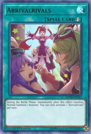 Arrivalrivals (MP18-EN142) - 2018 Mega-Tins Mega Pack 1st Edition - Premium Yugioh Single from Konami - Just $0.25! Shop now at Game Crave Tournament Store