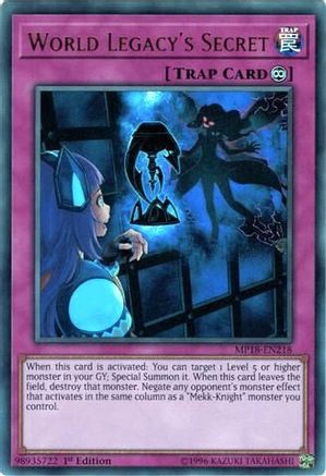 World Legacy's Secret (MP18-EN218) - 2018 Mega-Tins Mega Pack 1st Edition - Premium Yugioh Single from Konami - Just $0.76! Shop now at Game Crave Tournament Store