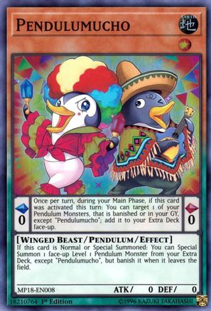 Pendulumucho (MP18-EN008) - 2018 Mega-Tins Mega Pack 1st Edition - Premium Yugioh Single from Konami - Just $0.25! Shop now at Game Crave Tournament Store
