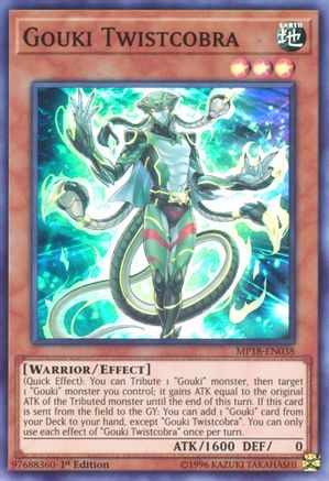 Gouki Twistcobra (MP18-EN038) - 2018 Mega-Tins Mega Pack 1st Edition - Premium Yugioh Single from Konami - Just $0.25! Shop now at Game Crave Tournament Store