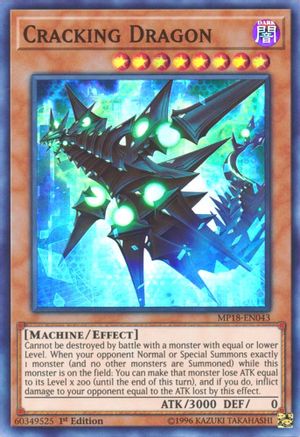 Cracking Dragon (MP18-EN043) - 2018 Mega-Tins Mega Pack 1st Edition - Premium Yugioh Single from Konami - Just $0.25! Shop now at Game Crave Tournament Store