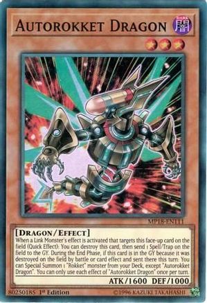 Autorokket Dragon (MP18-EN111) - 2018 Mega-Tins Mega Pack 1st Edition - Premium Yugioh Single from Konami - Just $0.25! Shop now at Game Crave Tournament Store
