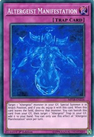 Altergeist Manifestation (MP18-EN216) - 2018 Mega-Tins Mega Pack 1st Edition - Premium Yugioh Single from Konami - Just $0.25! Shop now at Game Crave Tournament Store