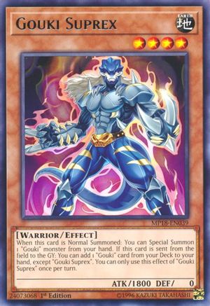 Gouki Suprex (MP18-EN039) - 2018 Mega-Tins Mega Pack 1st Edition - Premium Yugioh Single from Konami - Just $0.38! Shop now at Game Crave Tournament Store