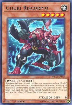 Gouki Riscorpio (MP18-EN040) - 2018 Mega-Tins Mega Pack 1st Edition - Premium Yugioh Single from Konami - Just $0.35! Shop now at Game Crave Tournament Store