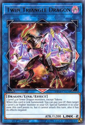 Twin Triangle Dragon (MP18-EN134) - 2018 Mega-Tins Mega Pack 1st Edition - Premium Yugioh Single from Konami - Just $0.25! Shop now at Game Crave Tournament Store