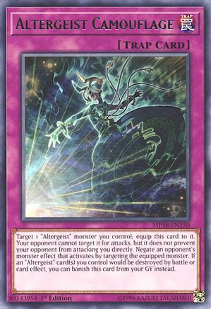 Altergeist Camouflage (MP18-EN150) - 2018 Mega-Tins Mega Pack 1st Edition - Premium Yugioh Single from Konami - Just $0.25! Shop now at Game Crave Tournament Store