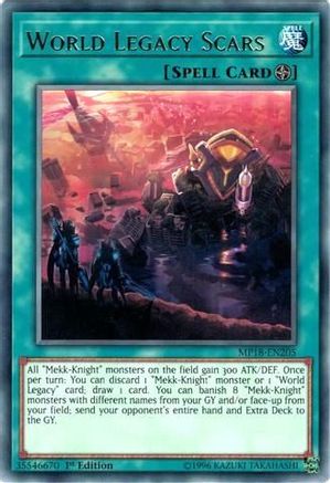 World Legacy Scars (MP18-EN205) - 2018 Mega-Tins Mega Pack 1st Edition - Premium Yugioh Single from Konami - Just $0.25! Shop now at Game Crave Tournament Store