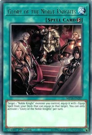 Glory of the Noble Knights (MP18-EN207) - 2018 Mega-Tins Mega Pack 1st Edition - Premium Yugioh Single from Konami - Just $0.60! Shop now at Game Crave Tournament Store