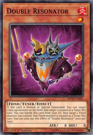 Double Resonator (MP18-EN003) - 2018 Mega-Tins Mega Pack 1st Edition - Premium Yugioh Single from Konami - Just $0.25! Shop now at Game Crave Tournament Store