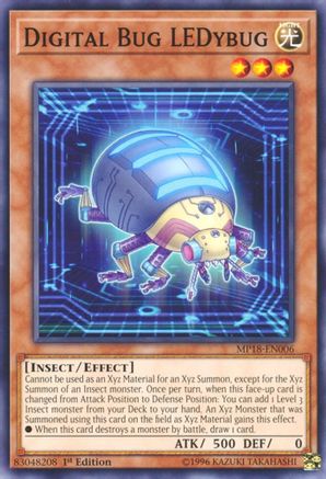 Digital Bug LEDybug (MP18-EN006) - 2018 Mega-Tins Mega Pack 1st Edition - Premium Yugioh Single from Konami - Just $0.25! Shop now at Game Crave Tournament Store