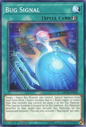 Bug Signal (MP18-EN018) - 2018 Mega-Tins Mega Pack 1st Edition - Premium Yugioh Single from Konami - Just $0.25! Shop now at Game Crave Tournament Store