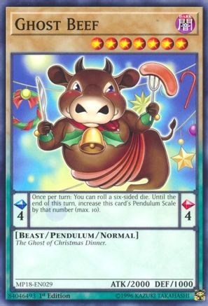 Ghost Beef (MP18-EN029) - 2018 Mega-Tins Mega Pack 1st Edition - Premium Yugioh Single from Konami - Just $0.25! Shop now at Game Crave Tournament Store