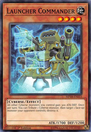 Launcher Commander (MP18-EN033) - 2018 Mega-Tins Mega Pack 1st Edition - Premium Yugioh Single from Konami - Just $0.25! Shop now at Game Crave Tournament Store