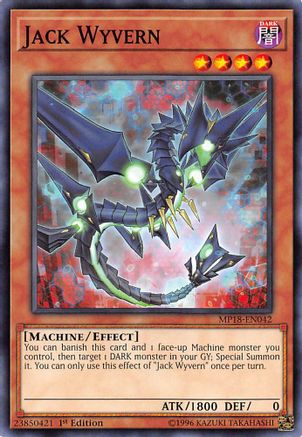 Jack Wyvern (MP18-EN042) - 2018 Mega-Tins Mega Pack 1st Edition - Premium Yugioh Single from Konami - Just $0.25! Shop now at Game Crave Tournament Store