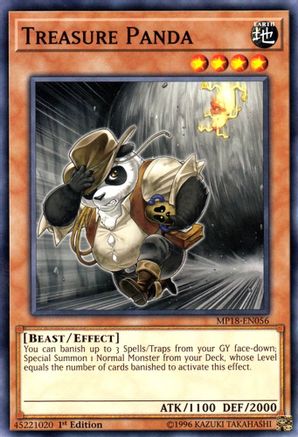 Treasure Panda (MP18-EN056) - 2018 Mega-Tins Mega Pack 1st Edition - Premium Yugioh Single from Konami - Just $0.25! Shop now at Game Crave Tournament Store