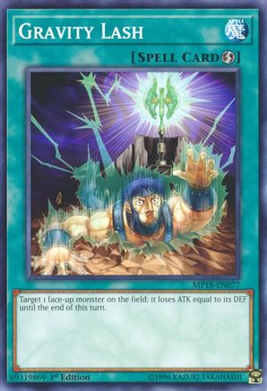 Gravity Lash (MP18-EN077) - 2018 Mega-Tins Mega Pack 1st Edition - Premium Yugioh Single from Konami - Just $0.25! Shop now at Game Crave Tournament Store