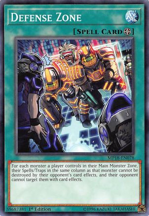 Defense Zone (MP18-EN078) - 2018 Mega-Tins Mega Pack 1st Edition - Premium Yugioh Single from Konami - Just $0.25! Shop now at Game Crave Tournament Store