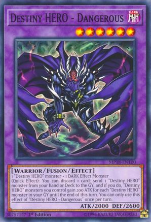 Destiny HERO - Dangerous (MP18-EN100) - 2018 Mega-Tins Mega Pack 1st Edition - Premium Yugioh Single from Konami - Just $0.25! Shop now at Game Crave Tournament Store