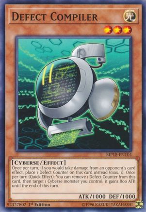 Defect Compiler (MP18-EN104) - 2018 Mega-Tins Mega Pack 1st Edition - Premium Yugioh Single from Konami - Just $0.25! Shop now at Game Crave Tournament Store