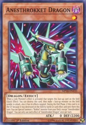 Anesthrokket Dragon (MP18-EN110) - 2018 Mega-Tins Mega Pack 1st Edition - Premium Yugioh Single from Konami - Just $0.08! Shop now at Game Crave Tournament Store