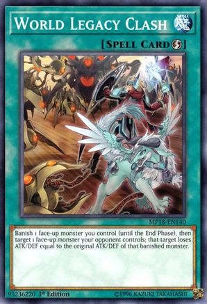 World Legacy Clash (MP18-EN140) - 2018 Mega-Tins Mega Pack 1st Edition - Premium Yugioh Single from Konami - Just $0.25! Shop now at Game Crave Tournament Store