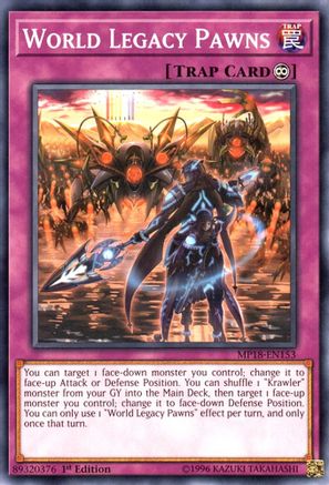 World Legacy Pawns (MP18-EN153) - 2018 Mega-Tins Mega Pack 1st Edition - Premium Yugioh Single from Konami - Just $0.25! Shop now at Game Crave Tournament Store