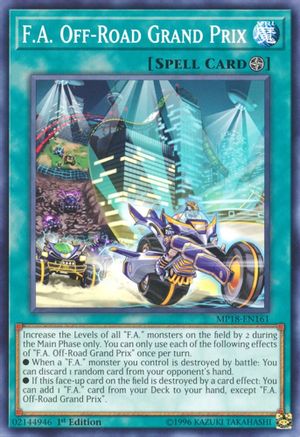 F.A. Off-Road Grand Prix (MP18-EN161) - 2018 Mega-Tins Mega Pack 1st Edition - Premium Yugioh Single from Konami - Just $0.25! Shop now at Game Crave Tournament Store