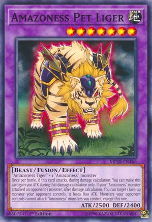 Amazoness Pet Liger (MP18-EN166) - 2018 Mega-Tins Mega Pack 1st Edition - Premium Yugioh Single from Konami - Just $0.31! Shop now at Game Crave Tournament Store