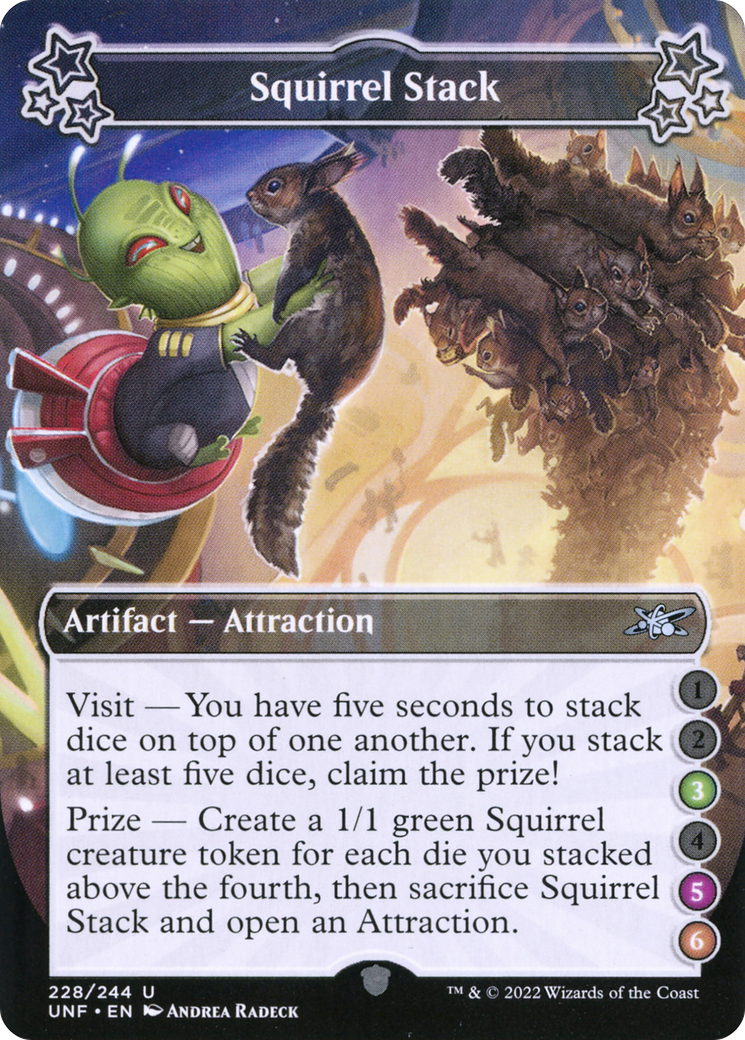 Squirrel Stack (UNF-228E) - Unfinity - Premium MTG Single from Wizards of the Coast - Just $0.08! Shop now at Game Crave Tournament Store