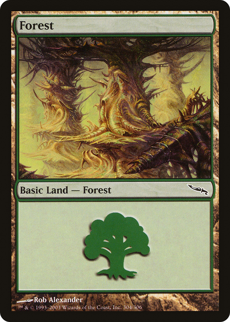 Forest (MRD-304) - Mirrodin Foil - Premium MTG Single from Wizards of the Coast - Just $0.15! Shop now at Game Crave Tournament Store
