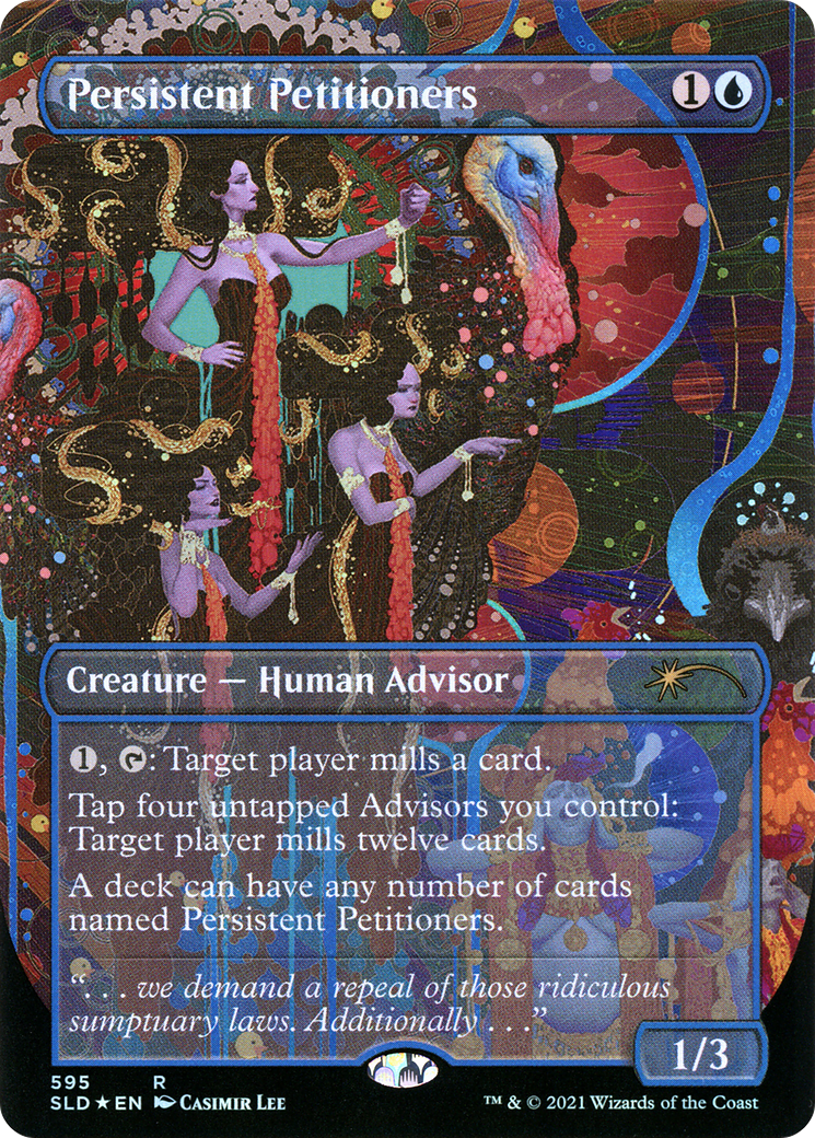Persistent Petitioners (SLD-595) - Secret Lair Drop (Borderless) Foil - Premium MTG Single from Wizards of the Coast - Just $79.11! Shop now at Game Crave Tournament Store