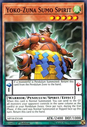Yoko-Zuna Sumo Spirit (MP18-EN168) - 2018 Mega-Tins Mega Pack 1st Edition - Premium Yugioh Single from Konami - Just $0.23! Shop now at Game Crave Tournament Store