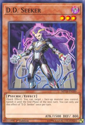 D.D. Seeker (MP18-EN189) - 2018 Mega-Tins Mega Pack 1st Edition - Premium Yugioh Single from Konami - Just $0.25! Shop now at Game Crave Tournament Store