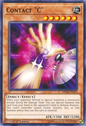 Contact "C" (MP18-EN195) - 2018 Mega-Tins Mega Pack 1st Edition - Premium Yugioh Single from Konami - Just $0.25! Shop now at Game Crave Tournament Store