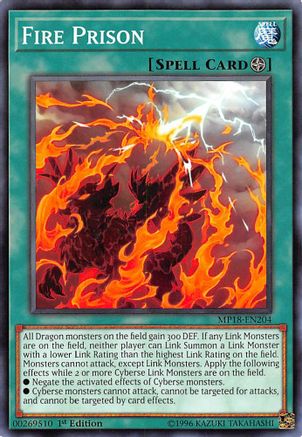 Fire Prison (MP18-EN204) - 2018 Mega-Tins Mega Pack 1st Edition - Premium Yugioh Single from Konami - Just $0.25! Shop now at Game Crave Tournament Store