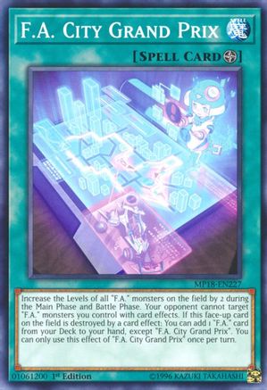 F.A. City Grand Prix (MP18-EN227) - 2018 Mega-Tins Mega Pack 1st Edition - Premium Yugioh Single from Konami - Just $0.25! Shop now at Game Crave Tournament Store
