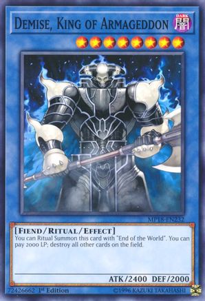 Demise, King of Armageddon (MP18-EN232) - 2018 Mega-Tins Mega Pack 1st Edition - Premium Yugioh Single from Konami - Just $0.65! Shop now at Game Crave Tournament Store