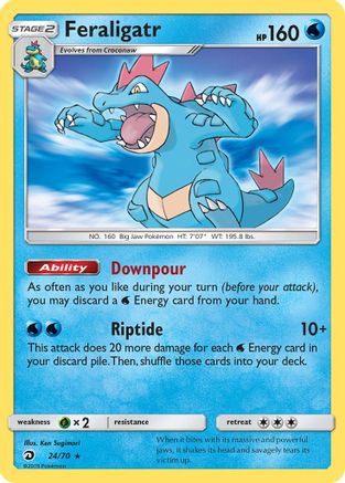 Feraligatr 24/70 - Dragon Majesty Holofoil - Premium Pokemon Single from Nintendo - Just $0.51! Shop now at Game Crave Tournament Store