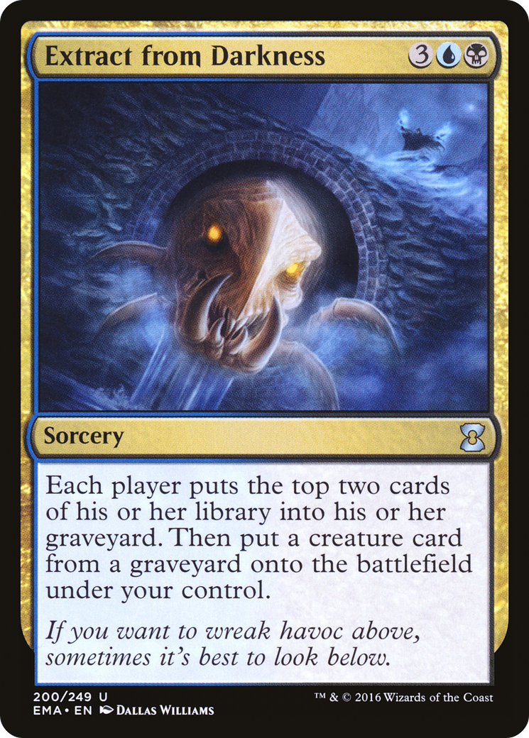 Extract from Darkness (EMA-200) - Eternal Masters - Premium MTG Single from Wizards of the Coast - Just $0.08! Shop now at Game Crave Tournament Store