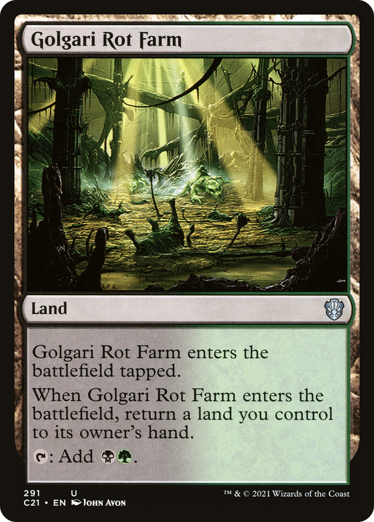 Golgari Rot Farm (C21-291) - Commander 2021 - Premium MTG Single from Wizards of the Coast - Just $0.08! Shop now at Game Crave Tournament Store