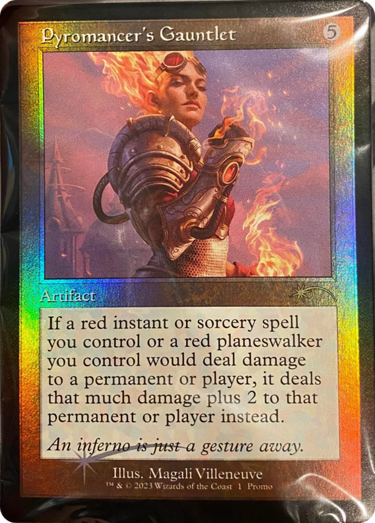 Pyromancer's Gauntlet (PMEI-056) - Media Inserts Foil - Premium MTG Single from Wizards of the Coast - Just $205.64! Shop now at Game Crave Tournament Store