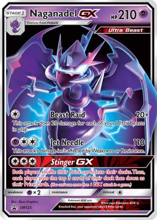 Naganadel-GX SM125/248 - SM Black Star Promos Holofoil - Premium Pokemon Single from Nintendo - Just $1.08! Shop now at Game Crave Tournament Store